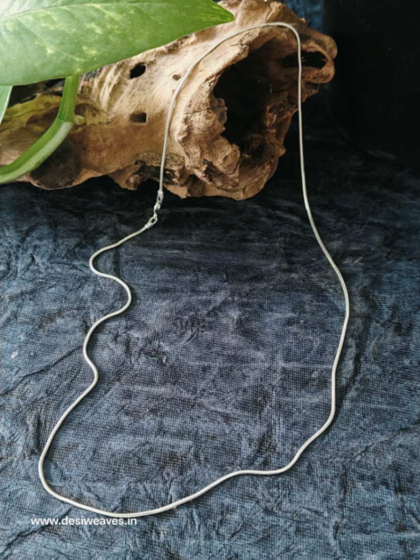 Buy Pure Silver Chain Online - Desi Weaves