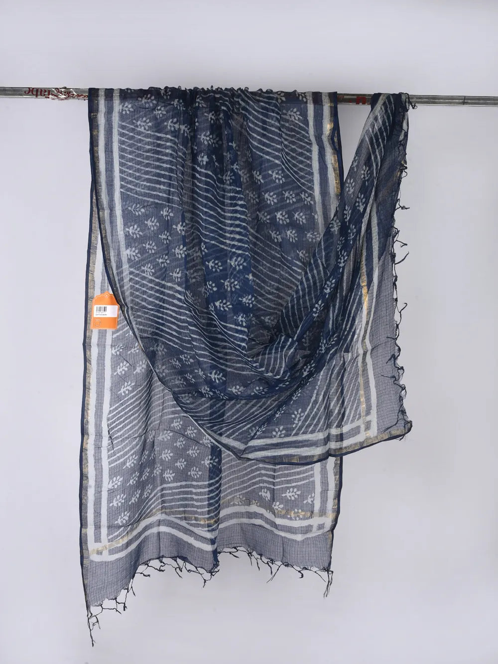 Indigo Cotton Kota Doria Dupatta Online