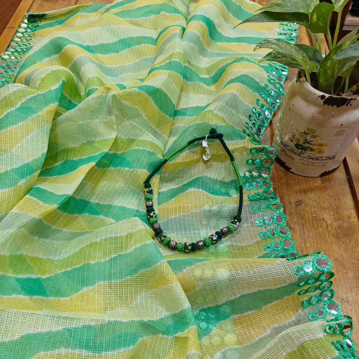 kota silk dupatta online - desi weaves