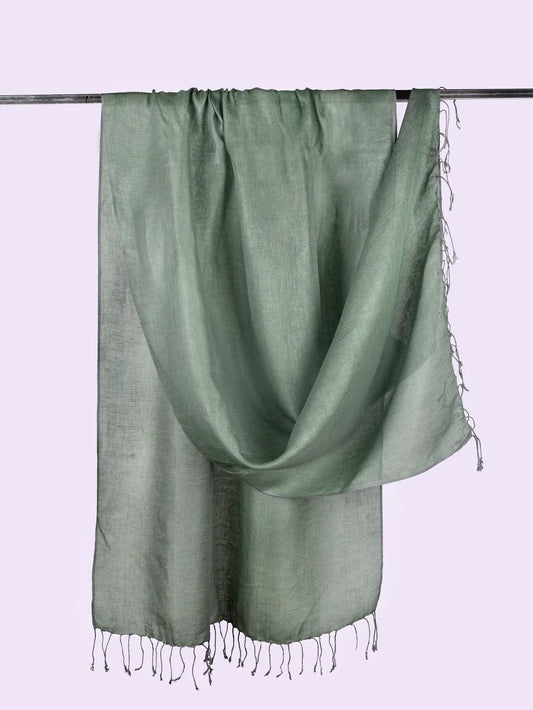 pure linen dupatta - desi weaves