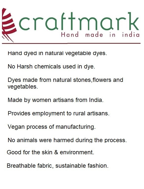 Desi Weaves  Mehfil Ajrakh Handcrafted Kota Doria Dupatta