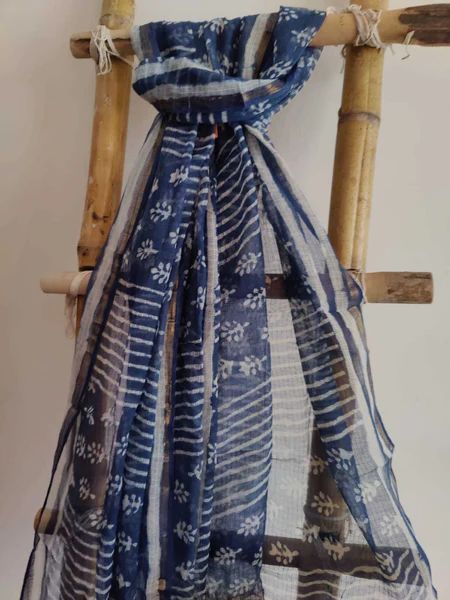 Indigo kota doria dupatta