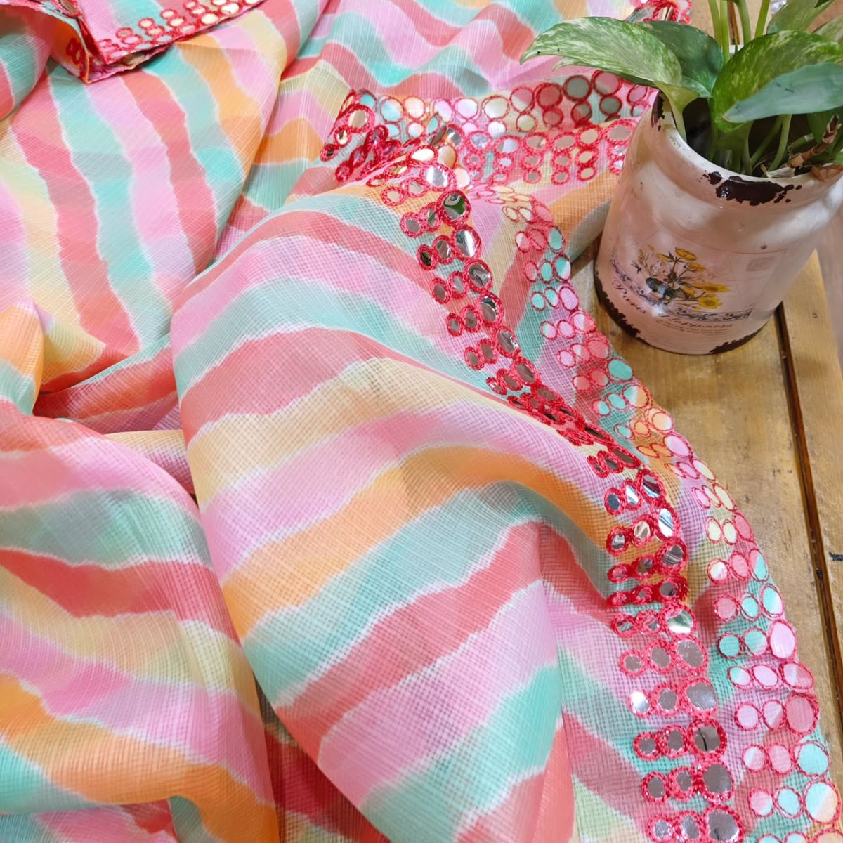 kota silk dupatta online - desi weaves