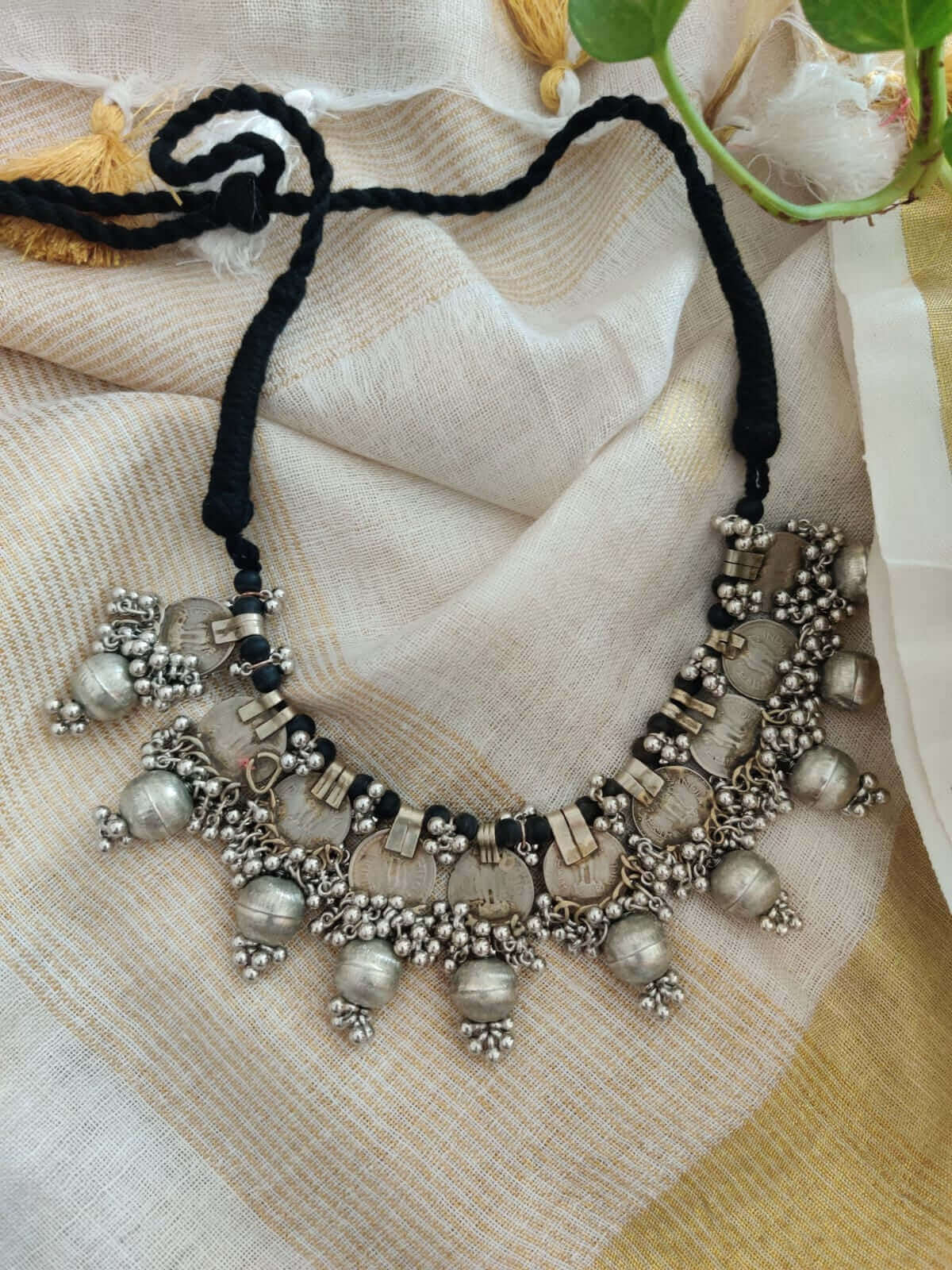 Pink City Handcrafted Brass Afghani Necklace – Desi Weaves