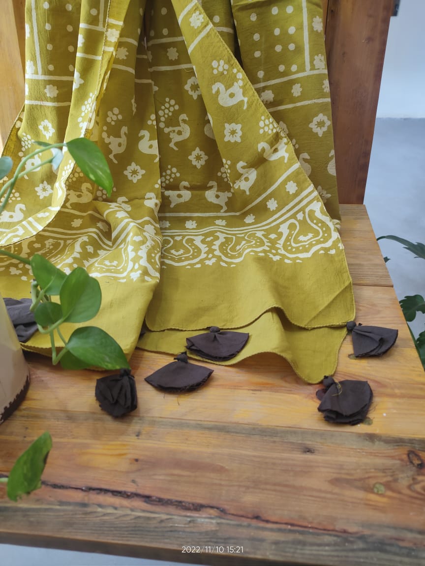 Mull Cotton Stole Online - Desi Weaves