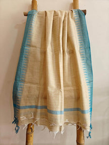 Blue Color Khadi Silk Cotton Dupatta