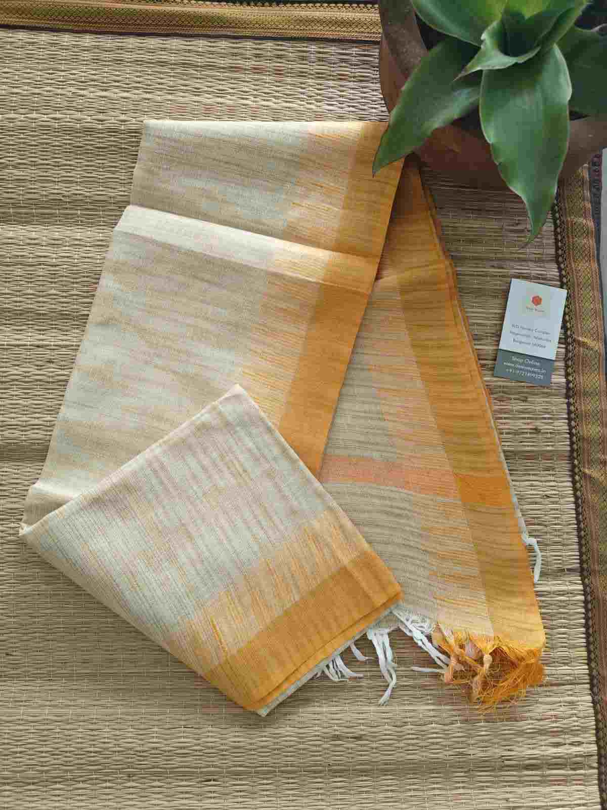 khadi cotton silk dupatta - desi weaves