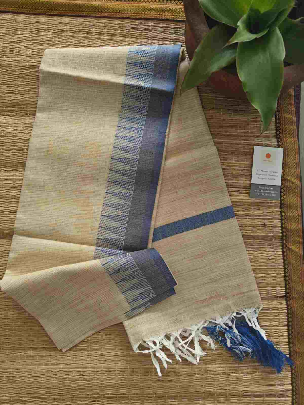 khadi cotton silk dupatta - desi weaves