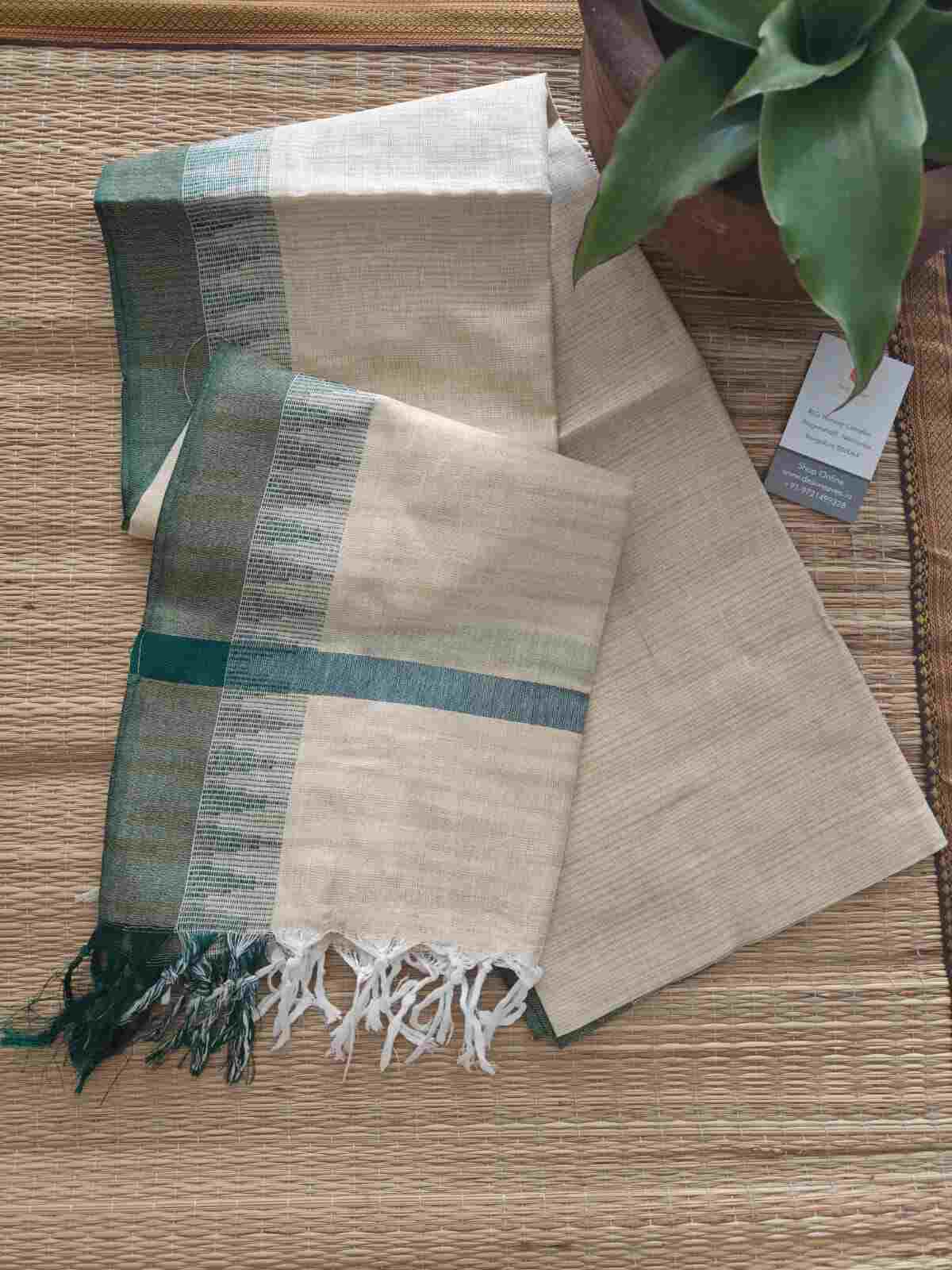 khadi cotton silk dupatta - desi weaves