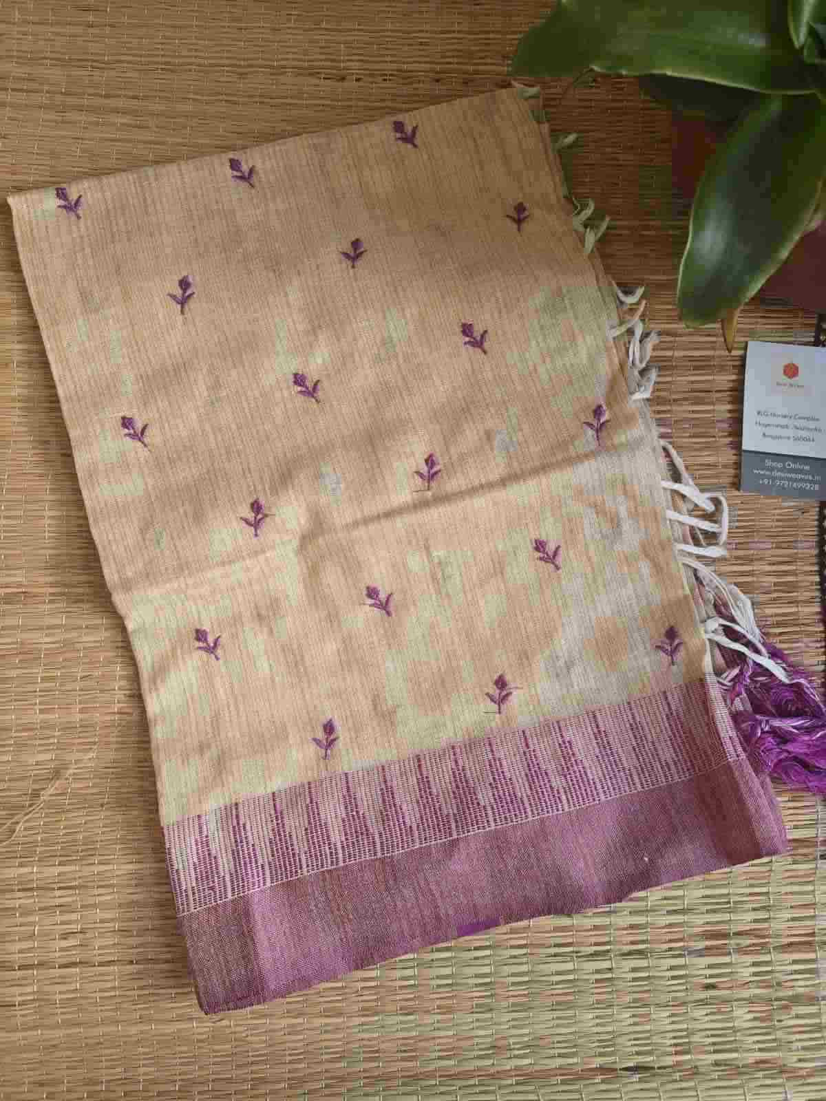 khadi cotton silk dupatta online - desi weaves