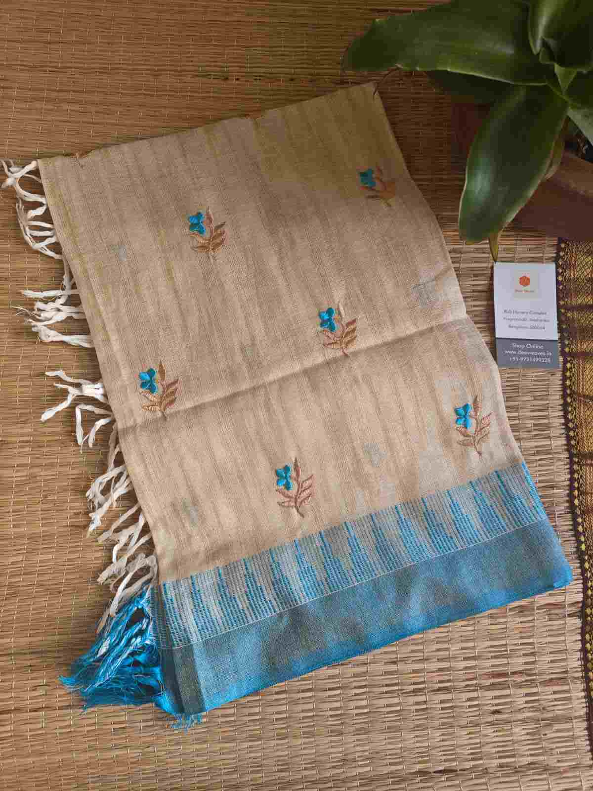 khadi cotton silk dupatta online - desi weaves