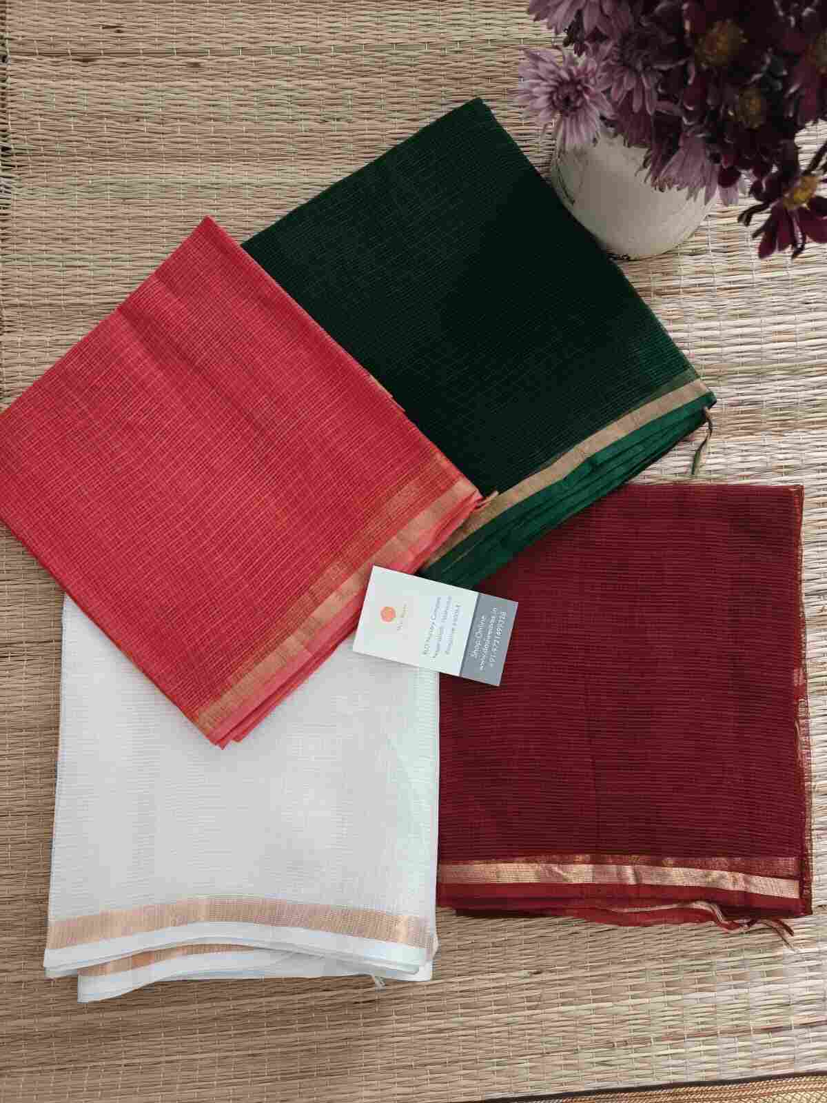 Applique stitch work saree - Desi Weave