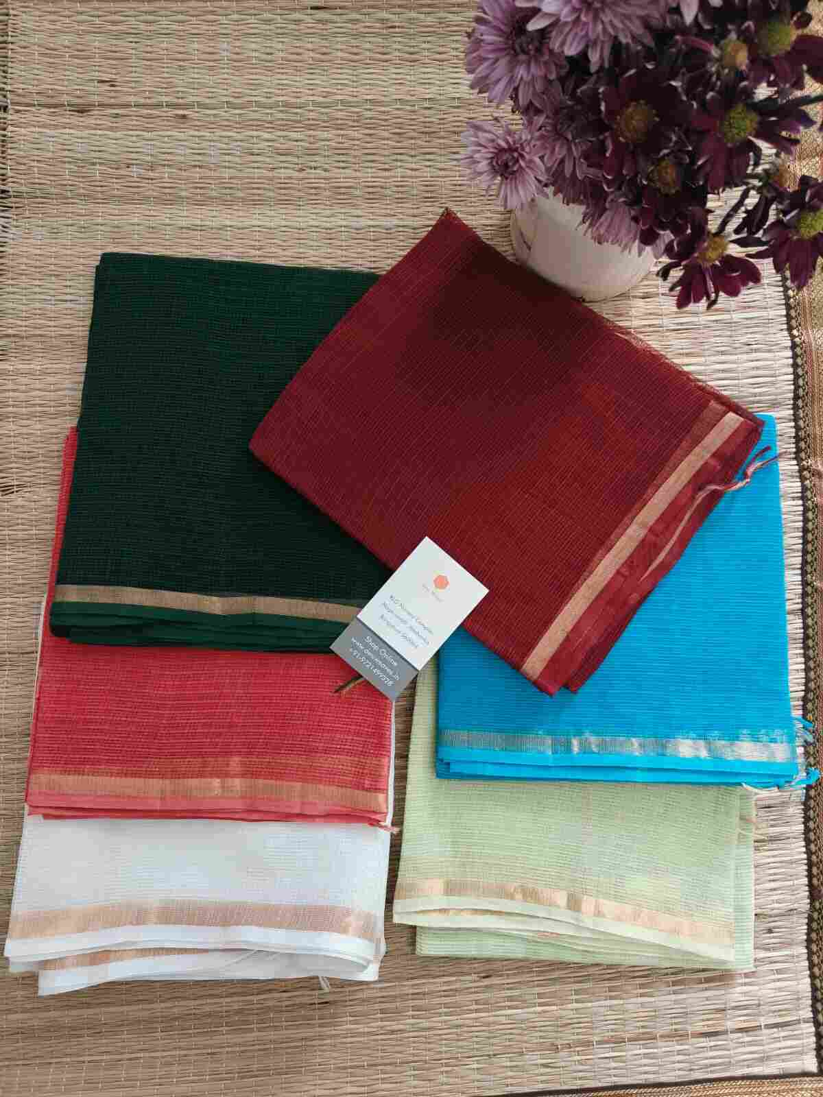 Applique stitch work saree - Desi Weave