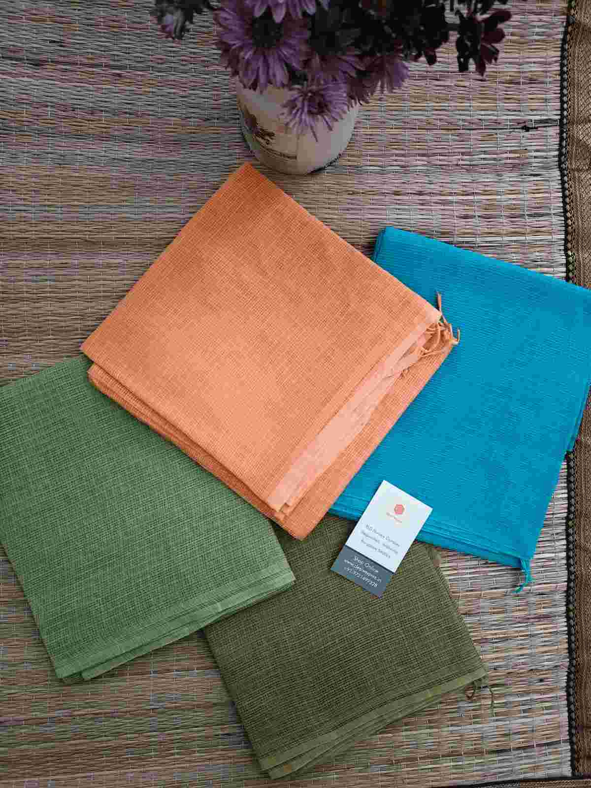 Applique stitch work saree - Desi Weave