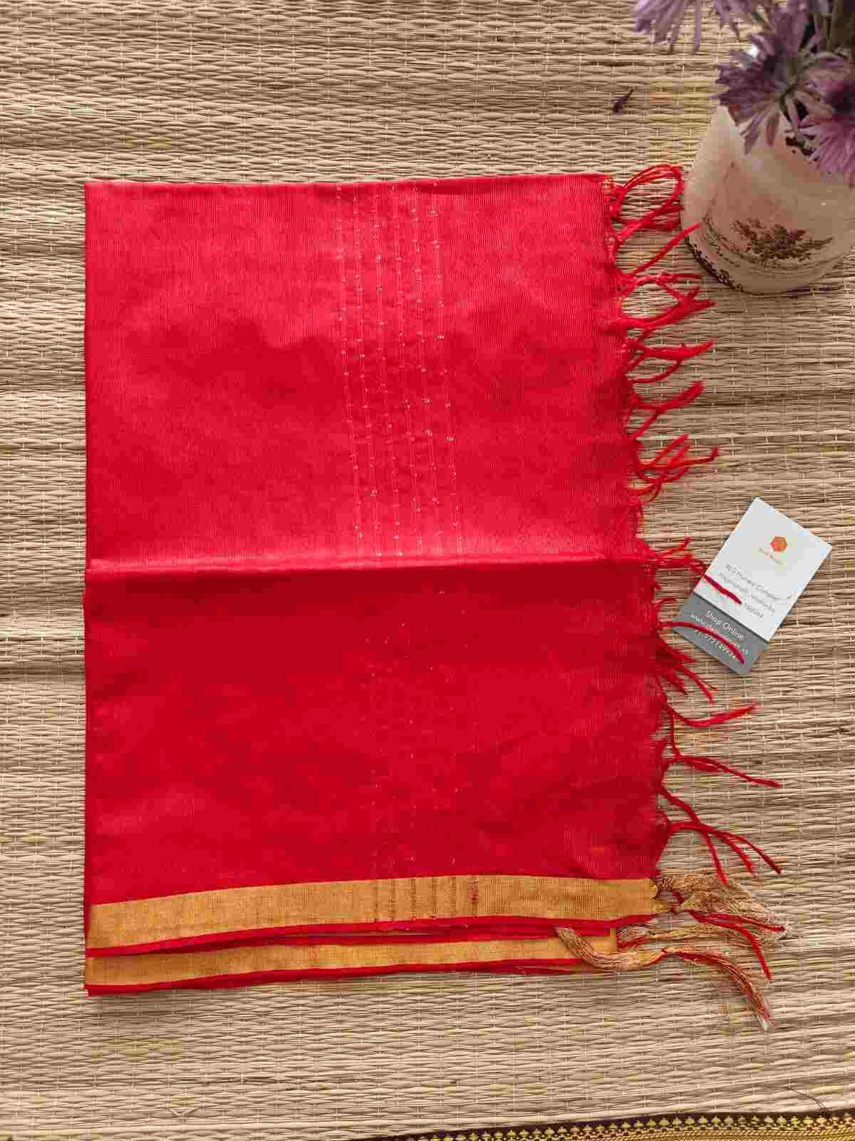 Tussar silk dupatta online - Desi Weaves