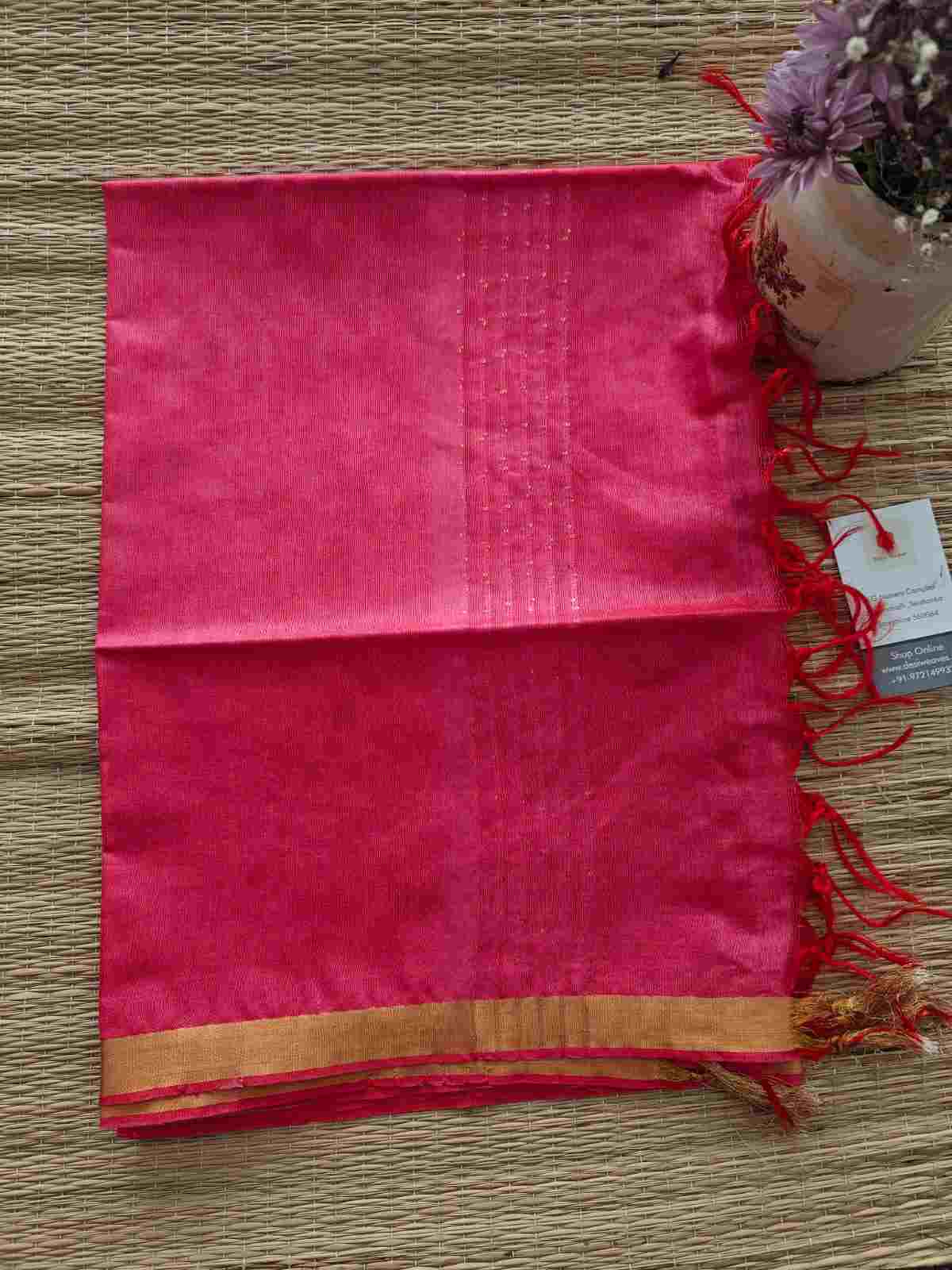 Tussar silk dupatta online - Desi Weaves