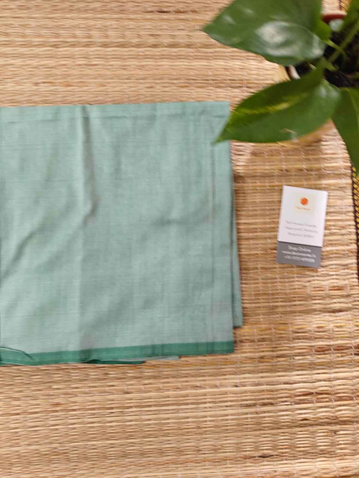 blouse piece of chanderi silk cotton fabric