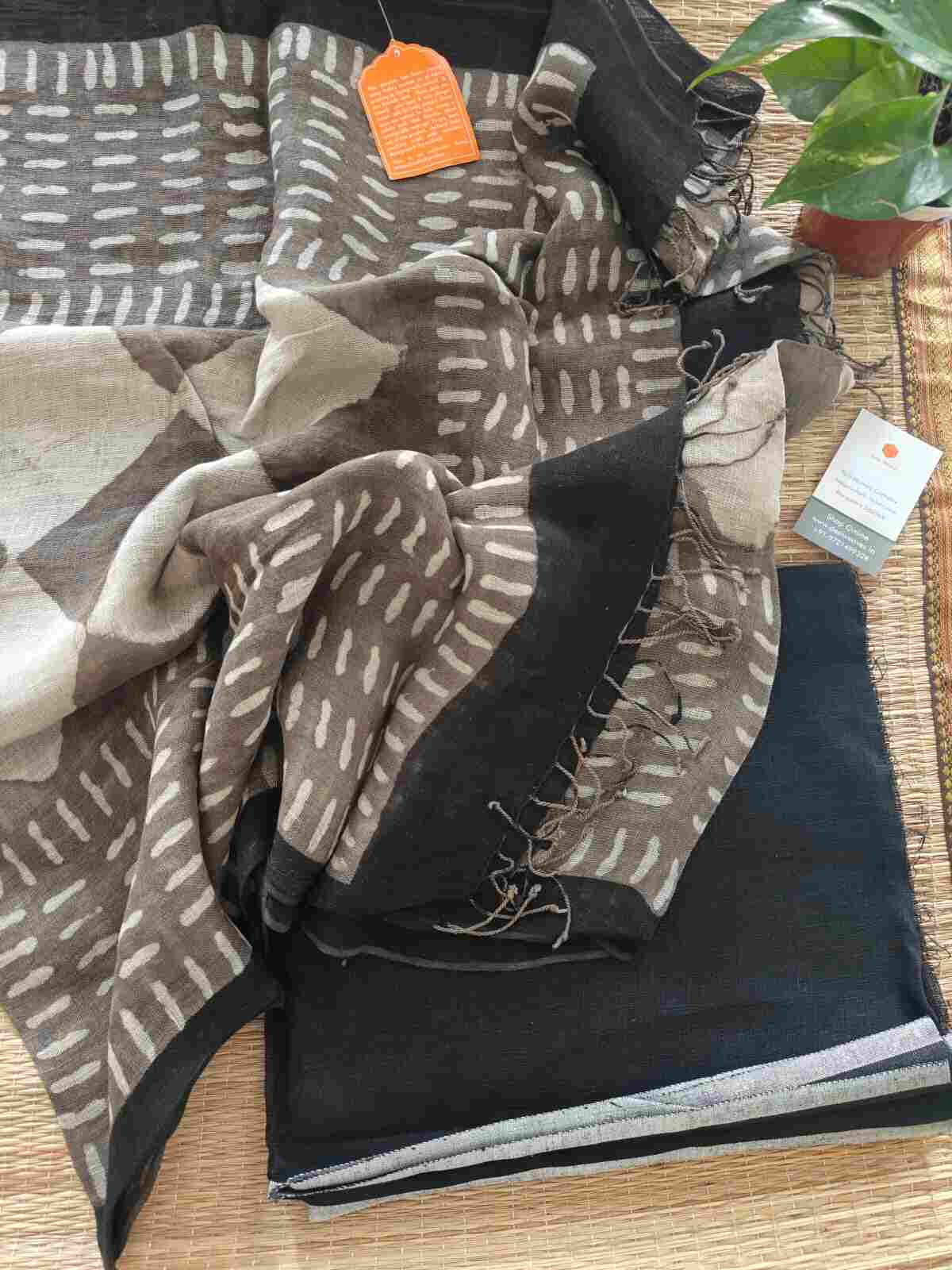 linen suit dupatta set - Desi Weaves