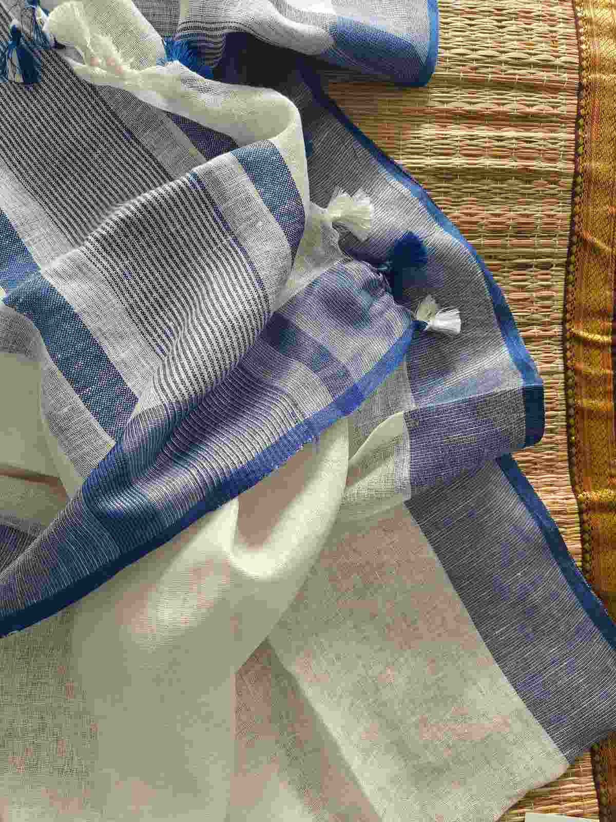 ikkat cotton dupatta online - Desi Weaves