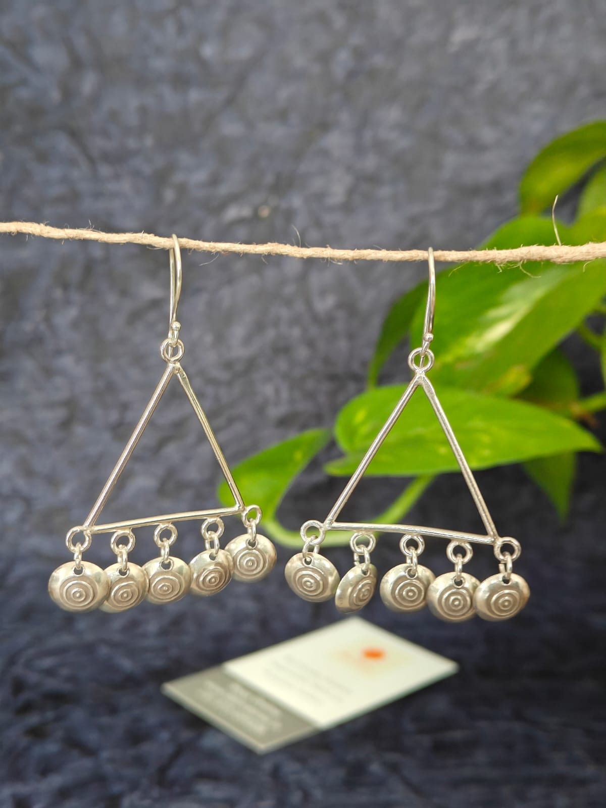 Majestic Handcrafted 925 Sterling Silver Earring – Desi Weaves