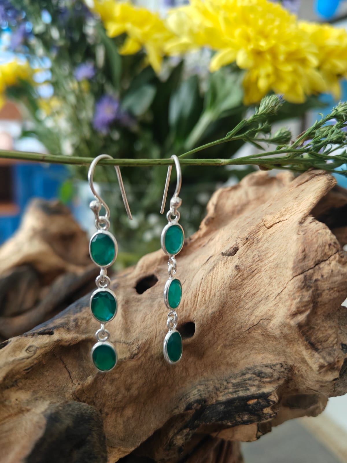Sterling silver earrings - Desi Weaves