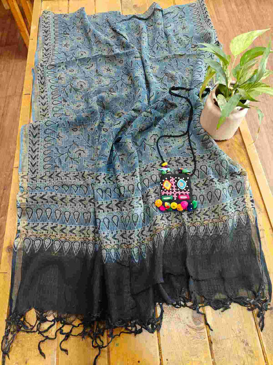 kota ajrakh dupatta online - Desi Weaves
