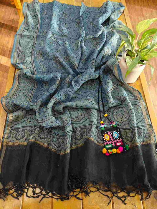 kota ajrakh dupatta online - Desi Weaves