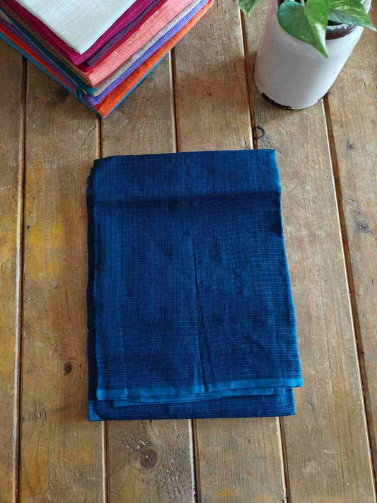 Navy kota doria dupatta - desi weaves