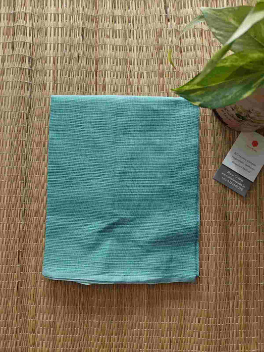 aqua cotton kota doria dupatta - desi weaves
