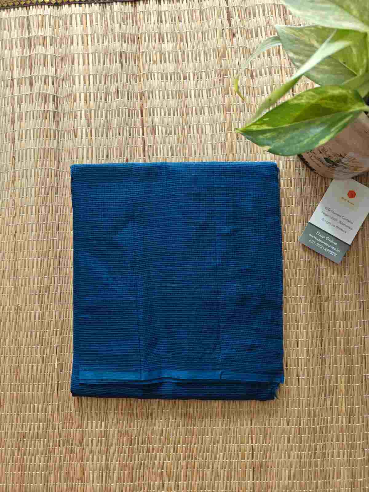 navy plain kota doria dupatta