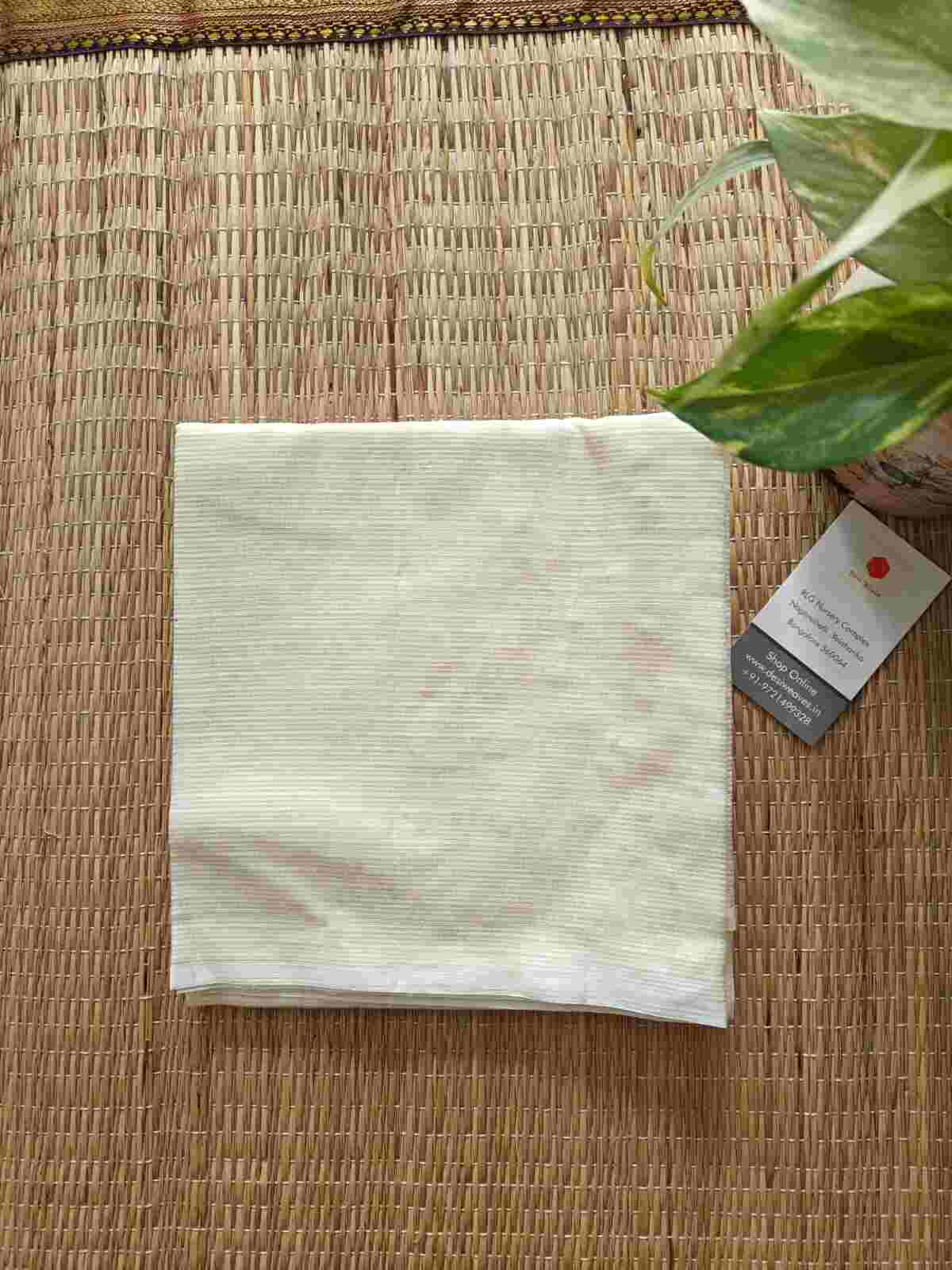 Off white kota doria dupatta desi weaves