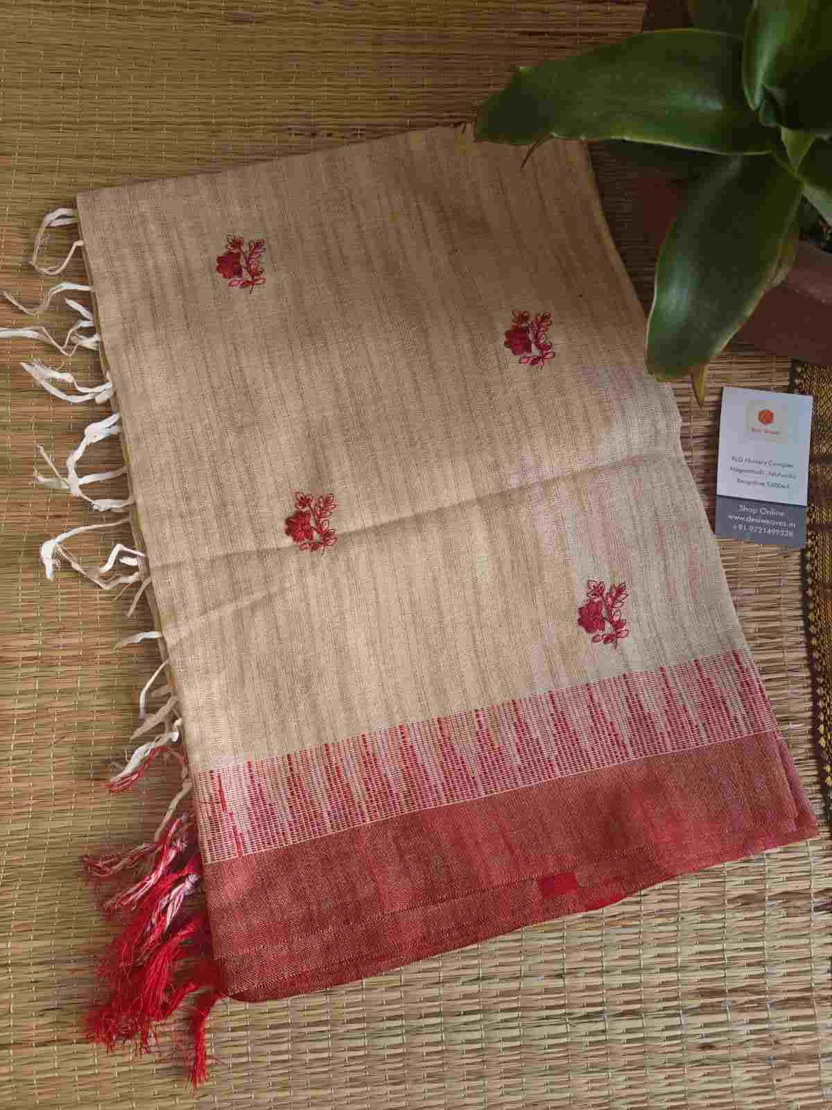 khadi cotton silk dupatta online - desi weaves