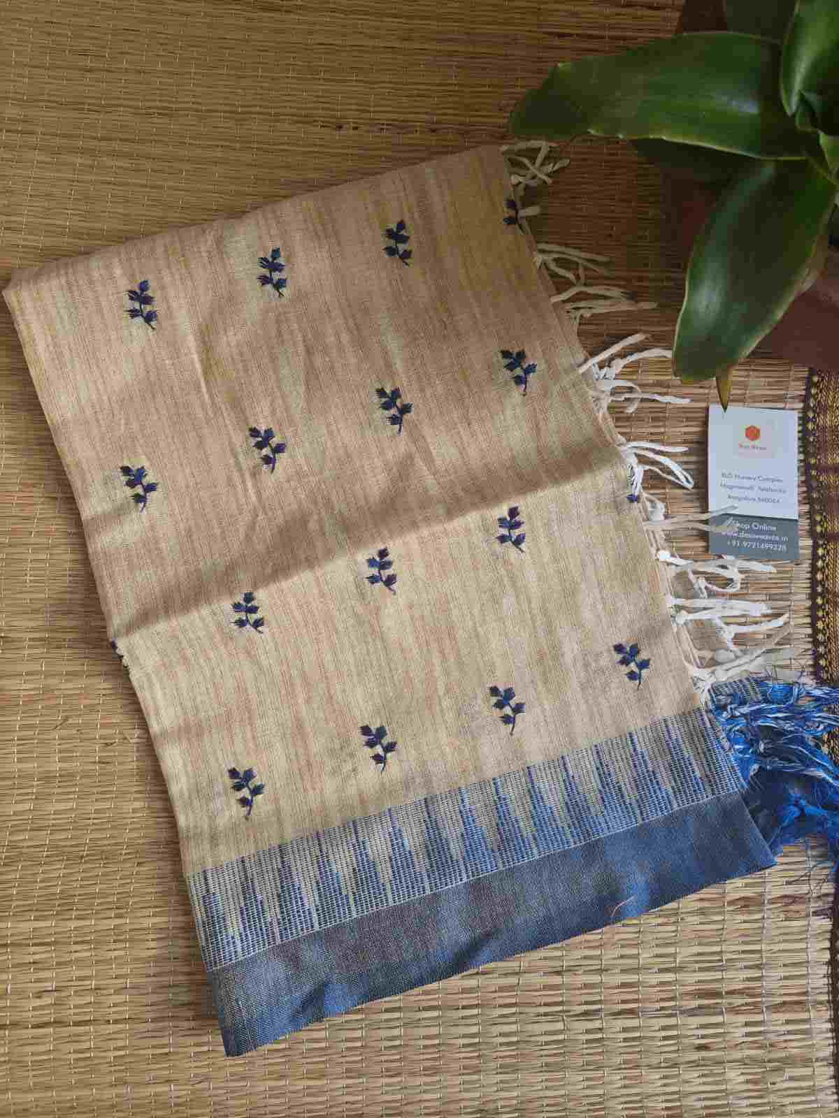 khadi cotton silk dupatta online - desi weaves