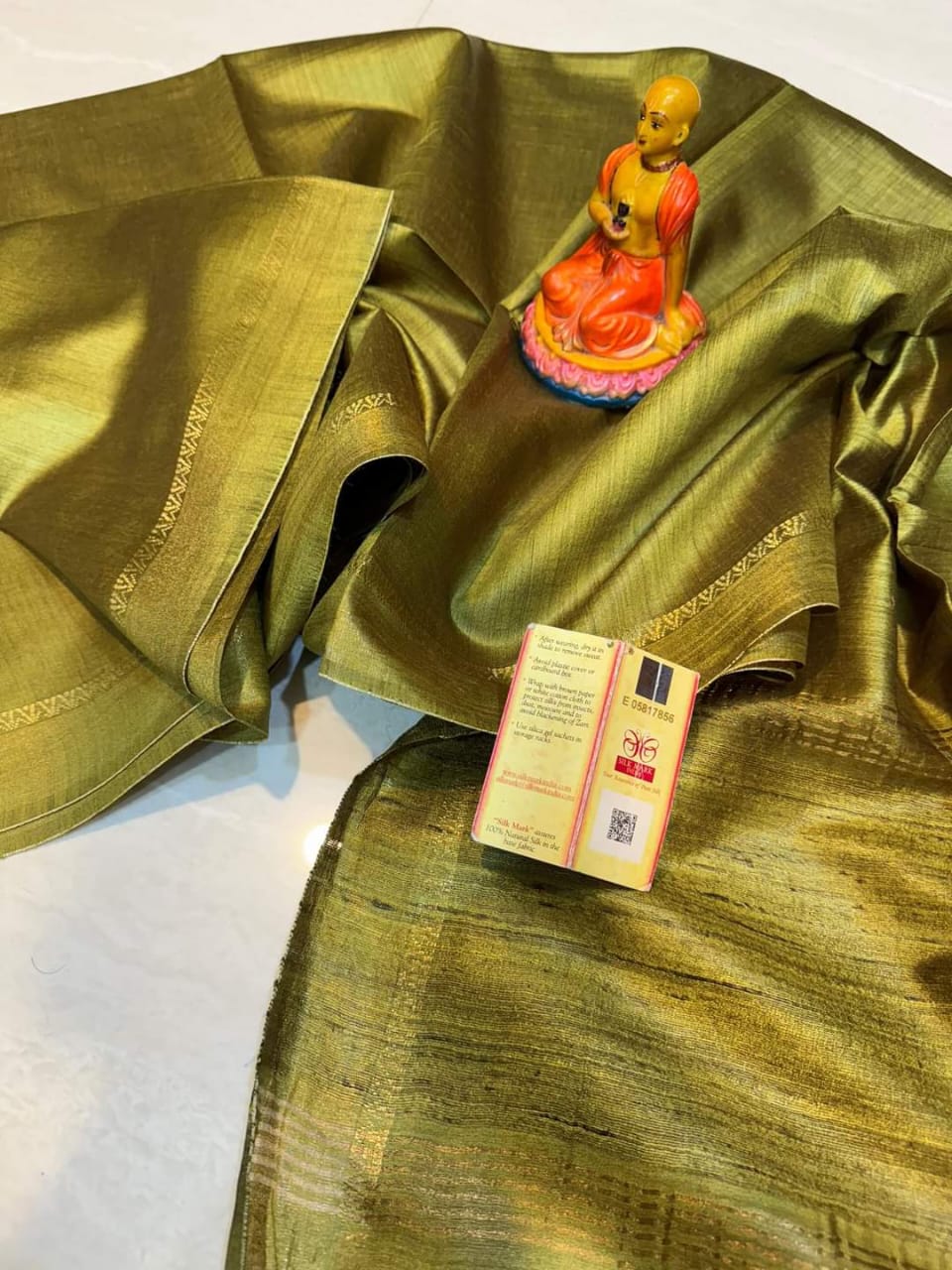 Handloom Munga Tussar Silk Saree Online- Desi Weaves