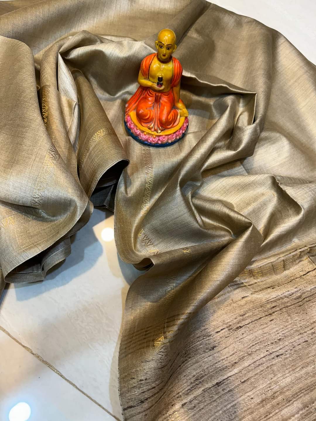 Handloom Munga Tussar Silk Saree Online- Desi Weaves