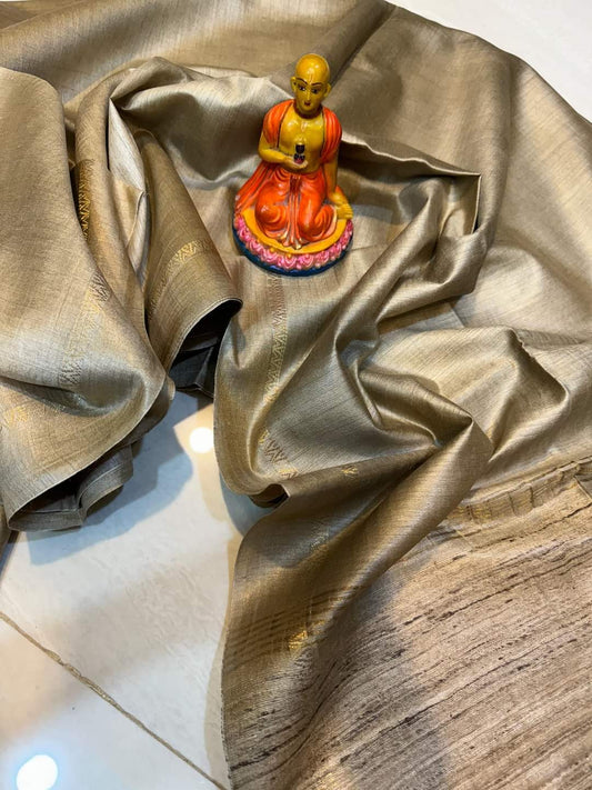 Handloom Munga Tussar Silk Saree Online- Desi Weaves