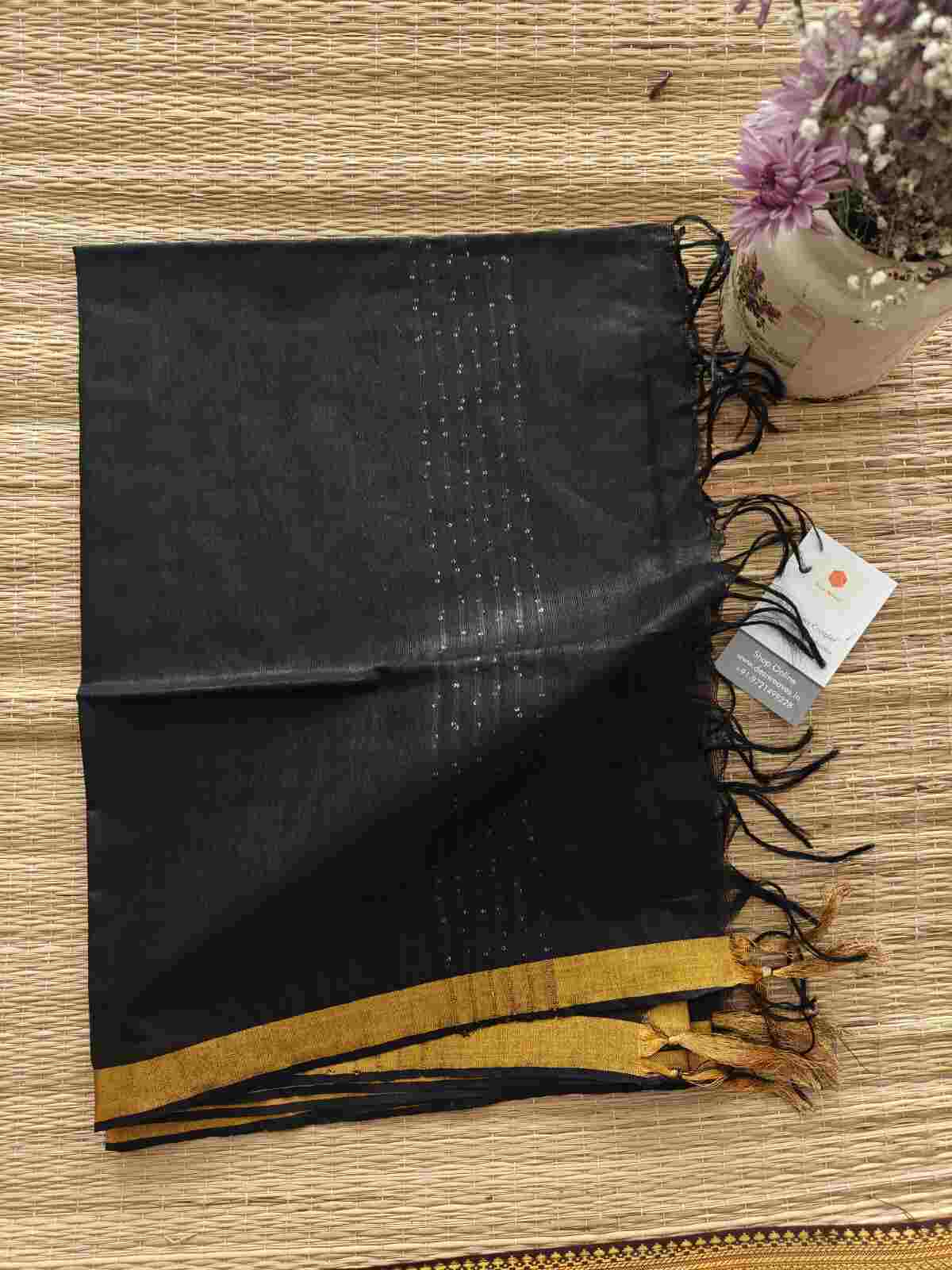 Tussar silk dupatta online - Desi Weaves