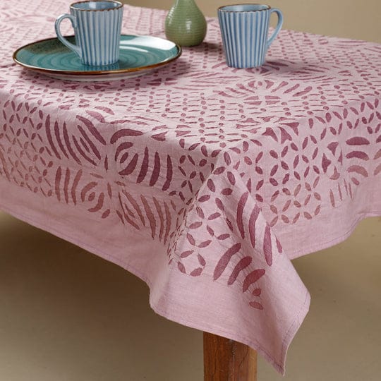 applique stitch table cover - Desi Weaves