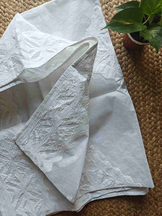 applique stitch dupatta  - Desi Weaves