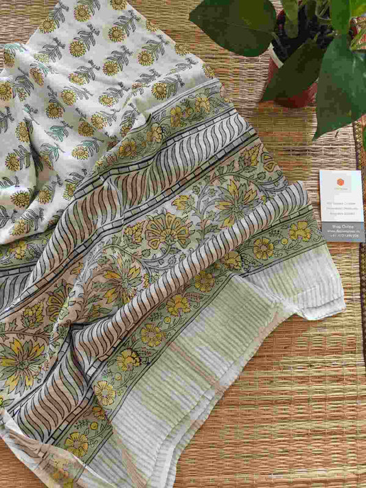 mull cotton dupatta - desi weaves