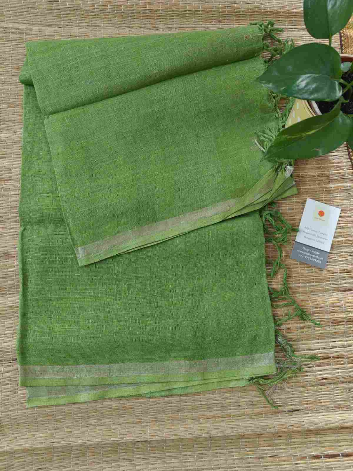 Handcrafted Pure Linen Dupatta