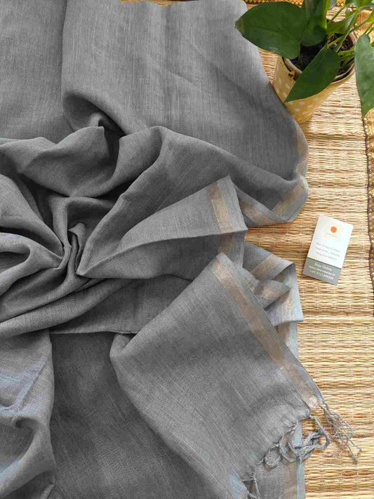 Handcrafted Pure Linen Dupatta