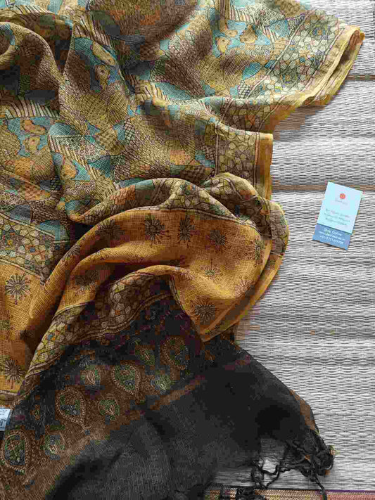 ajrakh handblock print dupatta online desi weaves