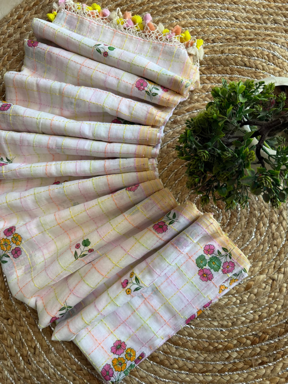 kantha stitch cotton saree online