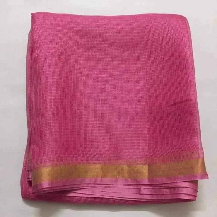 Pink Color Pure Kota Silk Saree
