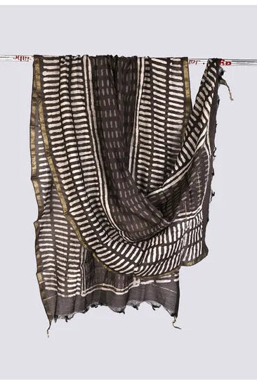 chanderi silk dupatta - desi weaves