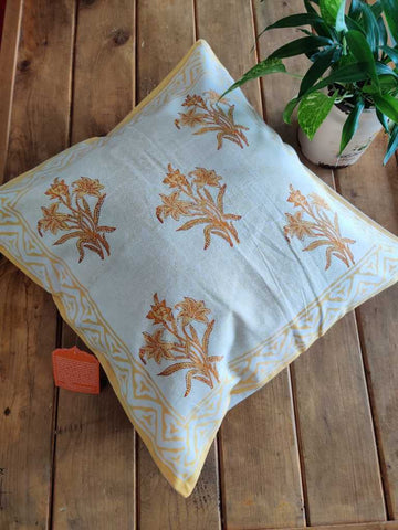 Block Print Cotton Cushion Cover Buy Online - Desi Weave