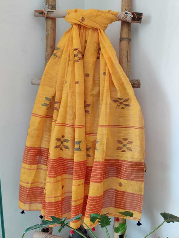 Khadi Cotton Jamdani Suit- Desi Weave
