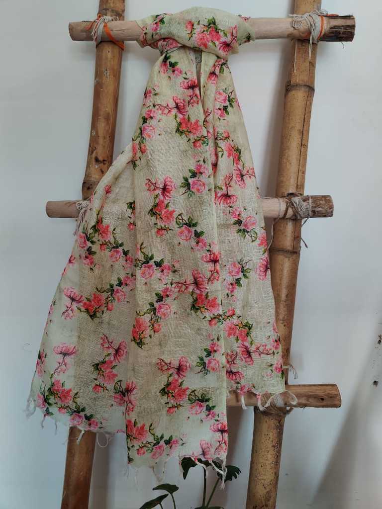 Linen Stole Online - Desi Weaves