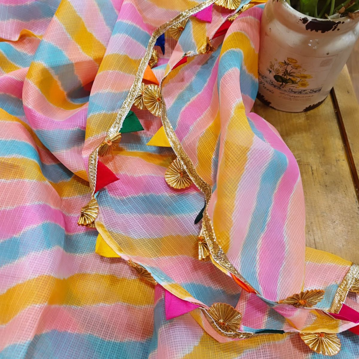 kota silk dupatta online - desi weaves